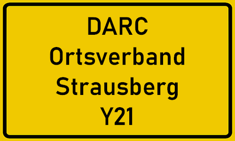 Bild Ortstafel Strausberg Y21