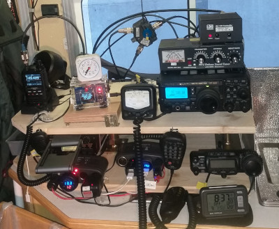 Station von DC7SEP im Wohnwagen