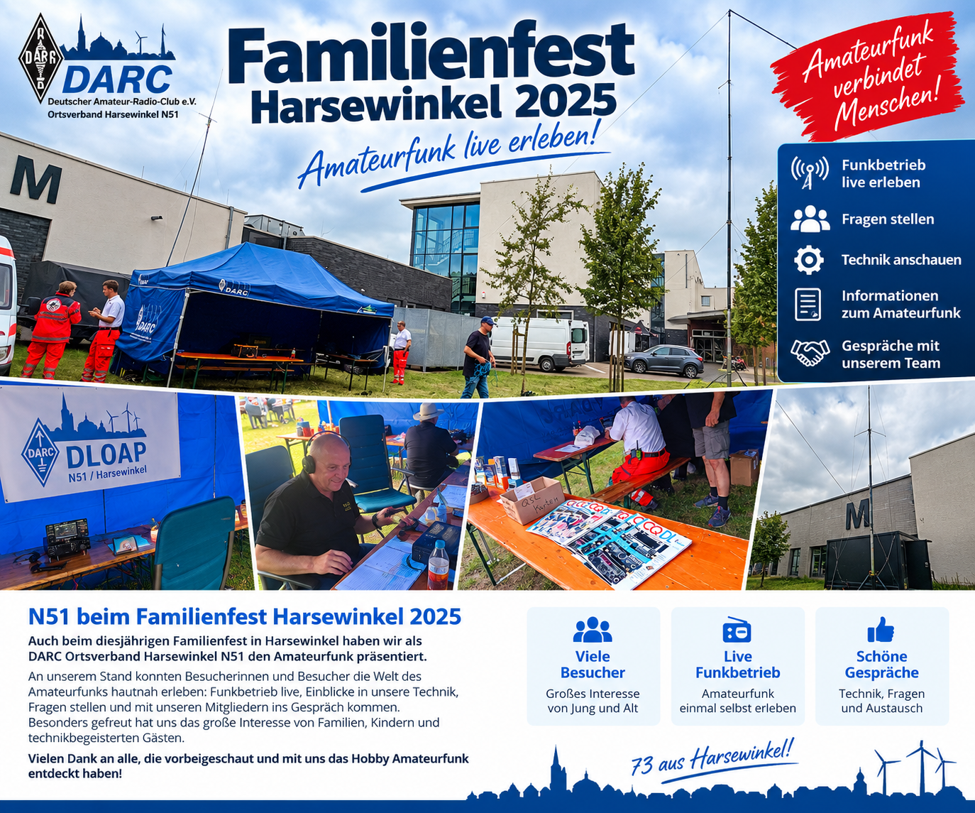 DARC-Ortsverband Harsewinkel N51 beim Familienfest Harsewinkel 2025