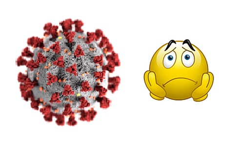 Bild Virus & Emoji traurig