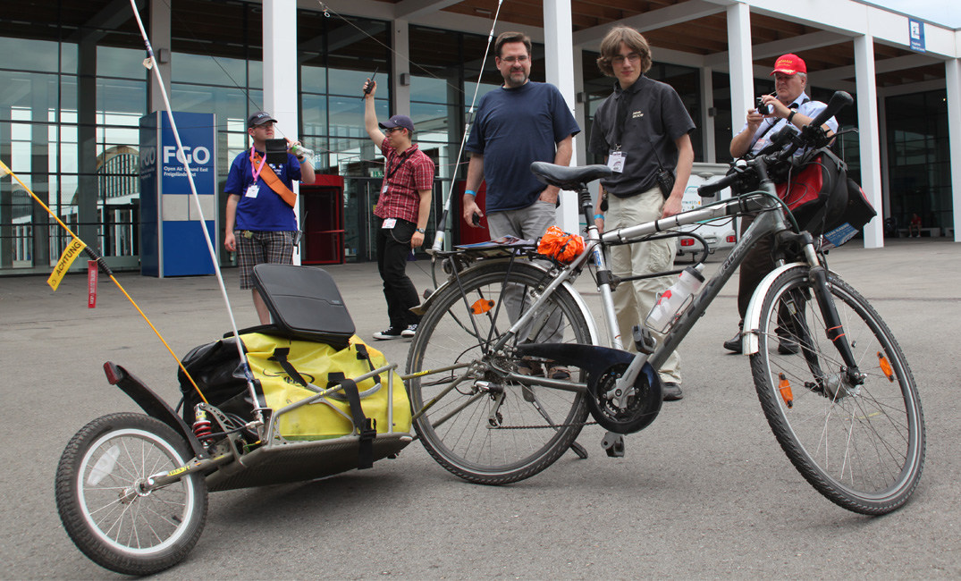 YOTACamp 2017 DL4APT und DK3CW fahren mit dem Fahrrad