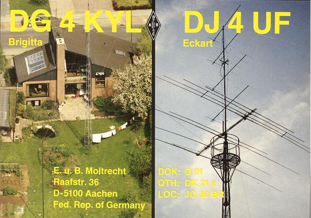 QSL von DJ4UF und jetzt DH4KYL